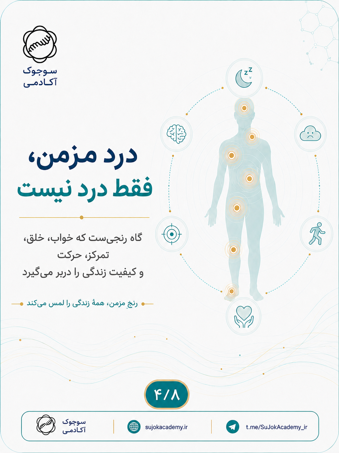 درد مزمن تمام ابعاد زندگی را لمس می‌کند
